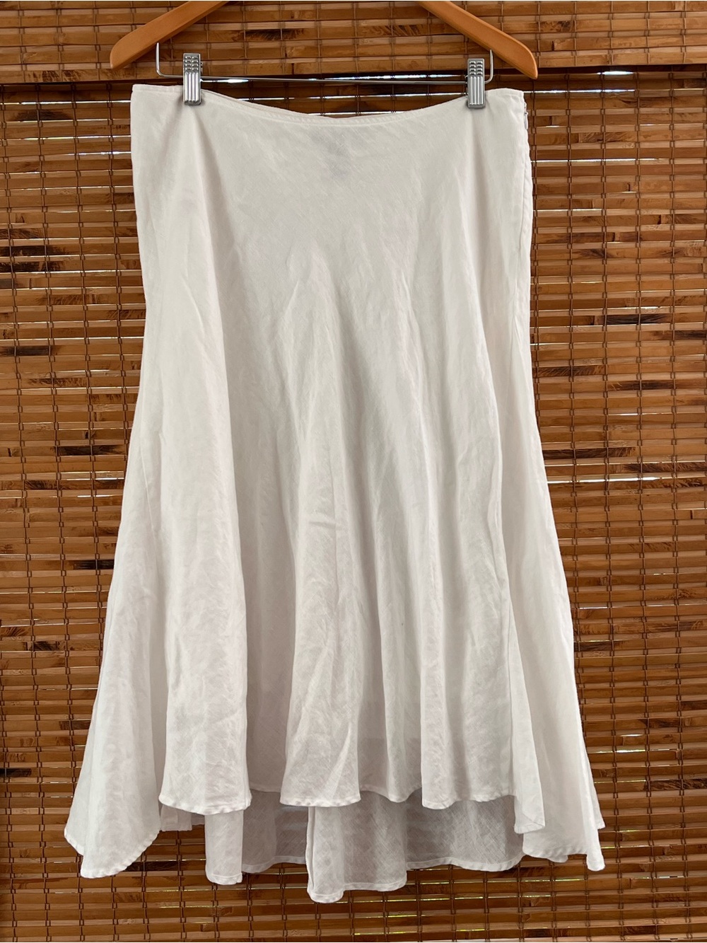 INC International Concepts 100% Linen High-Low Flowing Skirt - Picture 1 of 7